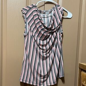 Stylish Women's Sleeveless Top - Black, White, Pink